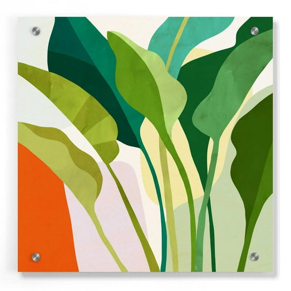 Epic Art 'Tropica I' by Victoria Borges, Acrylic Glass Wall Art, 36"x36"