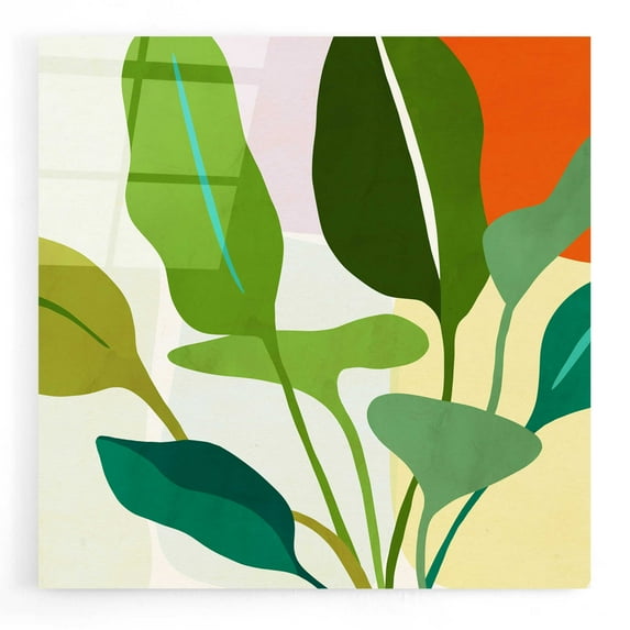 Epic Art 'Tropica II' by Victoria Borges, Acrylic Glass Wall Art, 12"x12"