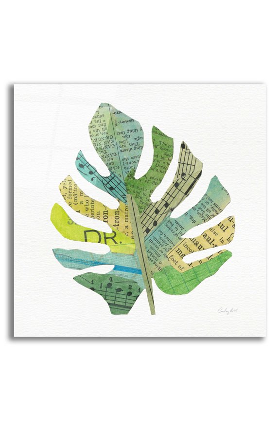 'Tropical Fun Palms II' by Courtney Prahl, Acrylic Glass Wall Art, 12"x12"