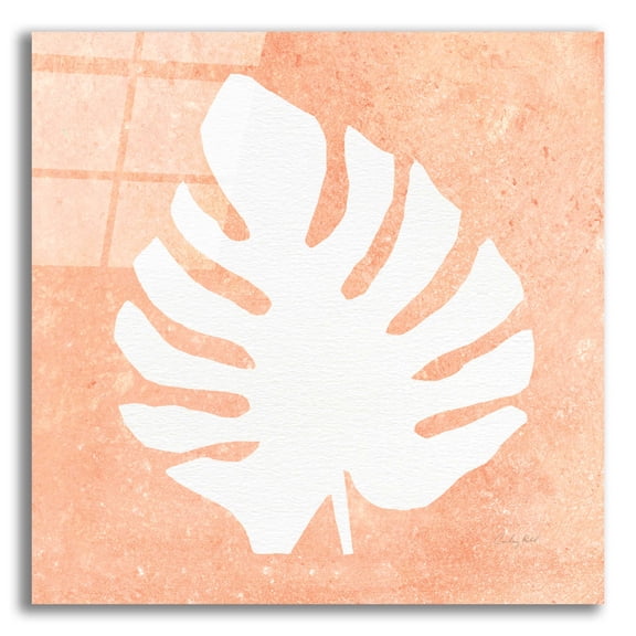 Epic Art 'Tropical Fun Palms Silhouette II' by Courtney Prahl, Acrylic Glass Wall Art, 12"x12"