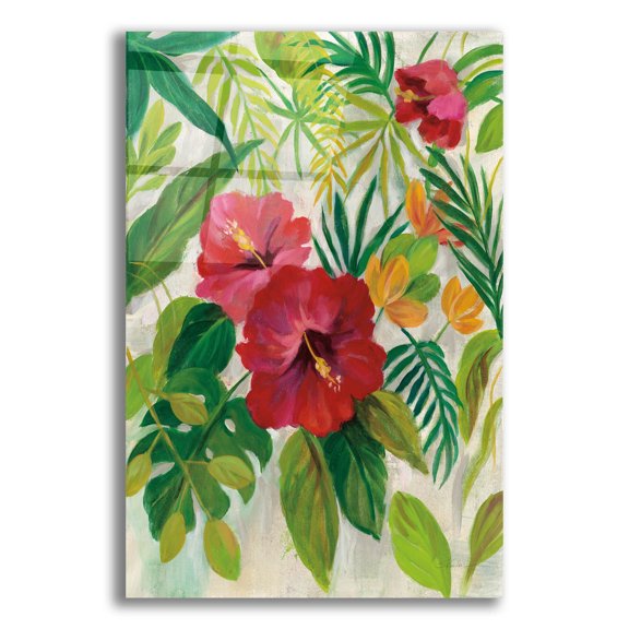 Epic Art 'Tropical Jewels I' by Silvia Vassileva, Acrylic Glass Wall Art, 12"x16"