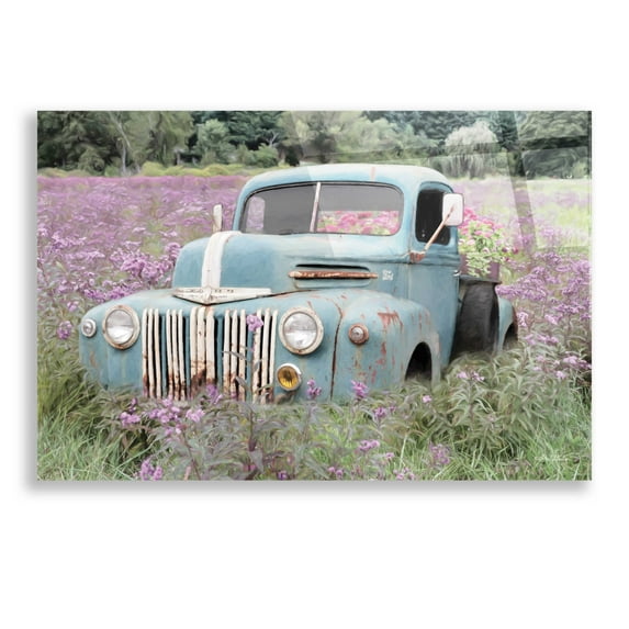 Epic Art 'Truckload of Happiness' by Lori Deiter, Acrylic Glass Wall Art, 24"x16"