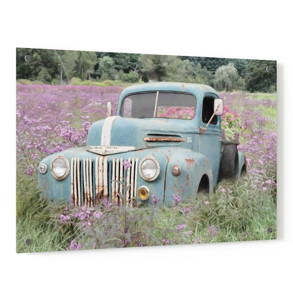 Epic Art 'Truckload of Happiness' by Lori Deiter, Acrylic Glass Wall Art, 36"x24"