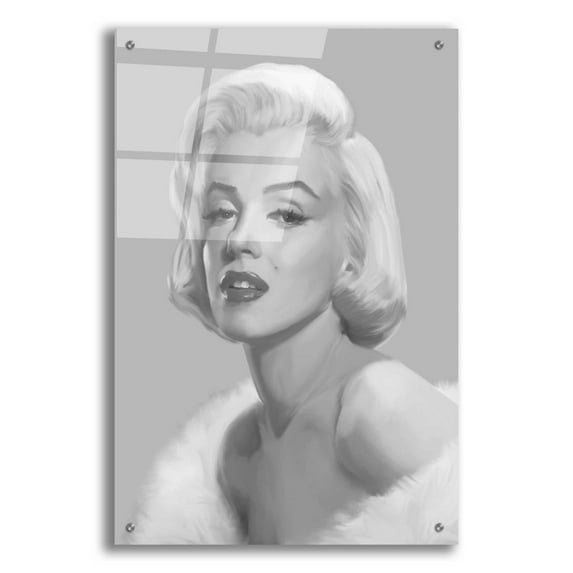Epic Art 'True Blue Marilyn' by Chris Consani, Acrylic Glass Wall Art, 24"x36"