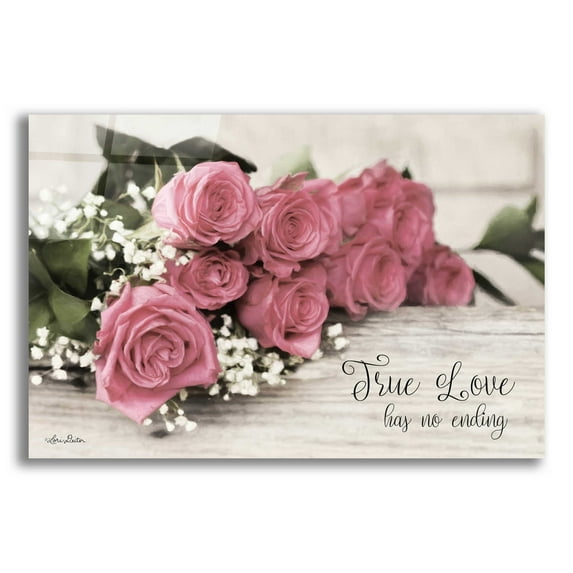 Epic Art 'True Love' by Lori Deiter Acrylic Glass Wall Art, 16"x12"