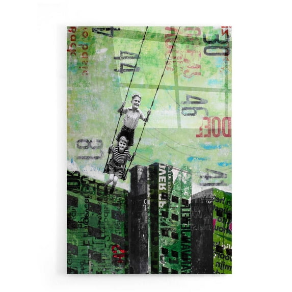 Epic Art 'Tuesday Swing' by DB Waterman, Acrylic Glass Wall Art, 16"x24"