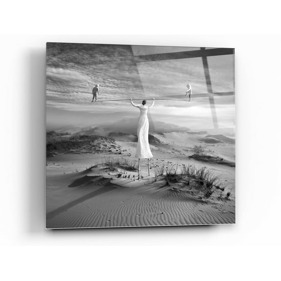 Epic Art 'Twins' by Dariusz Klimczak, Acrylic Glass Wall Art, 24"x24"