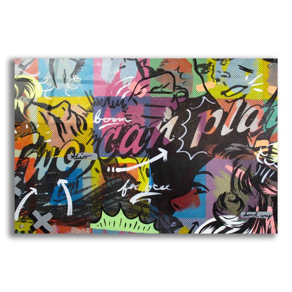 Epic Art 'Two Can Play' by Dan Monteavaro, Acrylic Glass Wall Art, 36"x24"