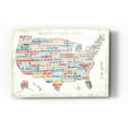 thumbnail image 1 of Epic Art 'US City Map' by Michael Mullan, Acrylic Glass Wall Art, 12"x16", 1 of 2