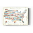 thumbnail image 1 of Epic Art 'US City Map' by Michael Mullan, Acrylic Glass Wall Art, 24"x36", 1 of 3