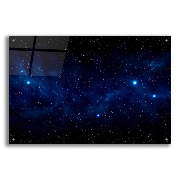 Epic Art 'Ultramarine Space' by Epic Portfolio, Acrylic Glass Wall Art, 36"x24"