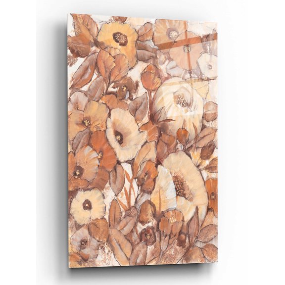 Epic Art 'Umber Garden I' by Tim O'Toole, Acrylic Glass Wall Art, 12"x16"