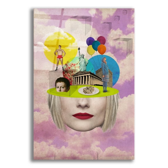 Epic Art 'Uncertainty' by Elo Marc, Acrylic Glass Wall Art, 16"x24"