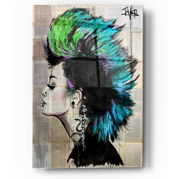 Epic Art 'Underground' by Loui Jover Acrylic Glass Wall Art, 12"x16"