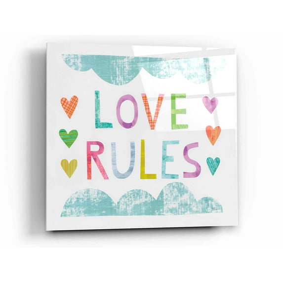 Epic Art 'Unicorn Magic III' by Melissa Averinos, Acrylic Glass Wall Art, 12"x12"