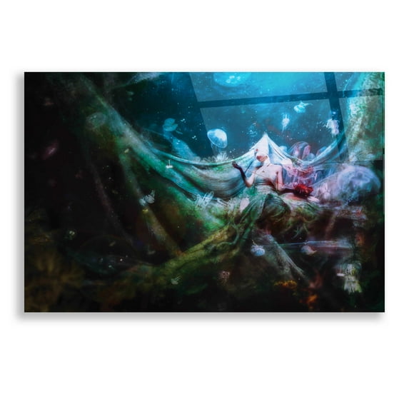 Epic Art 'Unravel' by Mario Sanchez Nevado, Acrylic Glass Wall Art, 16"x24"