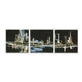 thumbnail image 1 of Epic Art 'Urban Gold VI' by Chris Paschke, 3 Piece Set, 72" x 24", 1 of 8