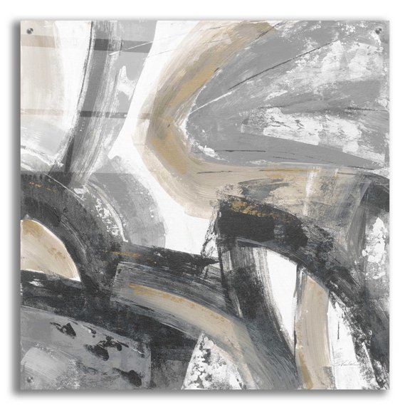 Epic Art 'Urban Graffiti I Neutral' by Silvia Vassileva, Acrylic Glass Wall Art, 36"x36"