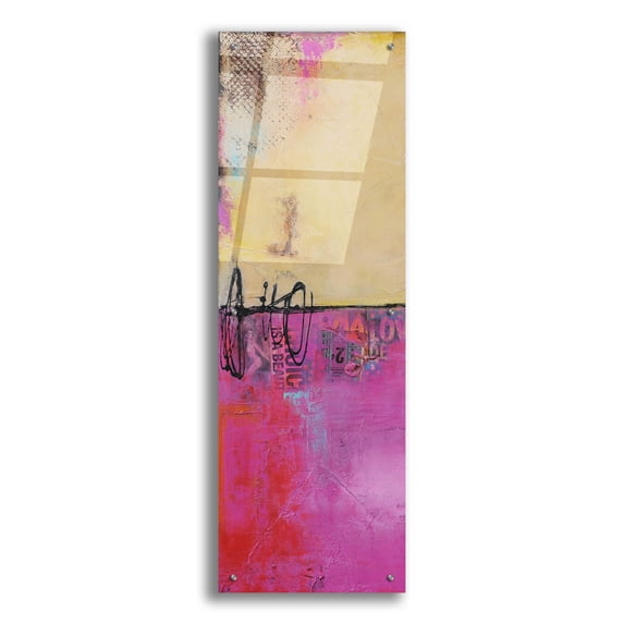 Epic Art 'Urban Poetry I' by Erin Ashley, Acrylic Glass Wall Art, 16"x48"