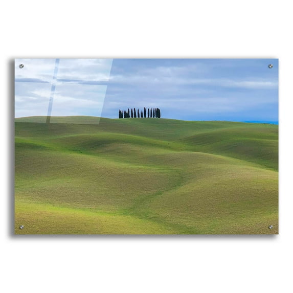 Epic Art 'Val d'Orcia Respite' by IMB, Acrylic Glass Wall Art, 36"x24"