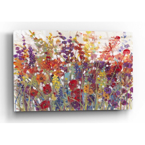Epic Art 'Variety of Flowers II' by Tim O'Toole, Acrylic Glass Wall Art, 24"x16"