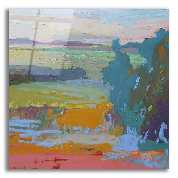 Epic Art ' View I' by Jane Schmidt, Acrylic Glass Wall Art, 12"x12"