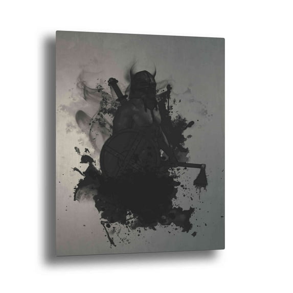 Epic Art "Viking" by Nicklas Gustafsson, on Brushed Aluminum, 24"x36"