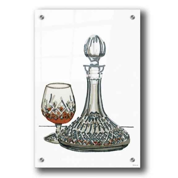 Epic Art 'Vintage Decanter 1' by Stellar Design Studio, Acrylic Glass Wall Art, 24"x36"
