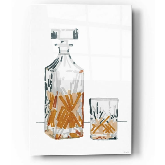 Epic Art 'Vintage Decanter 2' by Stellar Design Studio, Acrylic Glass Wall Art, 12"x16"