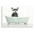 thumbnail image 1 of Epic Art 'Vintage Tub with Racoon' by Stellar Design Studio, Acrylic Glass Wall Art, 16"x12", 1 of 3