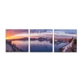 thumbnail image 1 of Epic Art 'Volcanic Sunset' by Darren White, Acrylic Glass Wall Art, 3 Piece Set, 72" x 24", 1 of 8