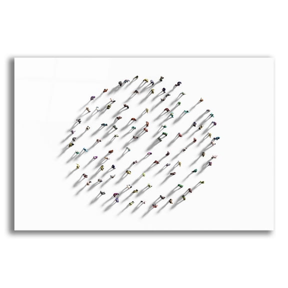 Epic Art 'Walking In Circles' by Epic Portfolio, Acrylic Glass Wall Art, 24"x16"