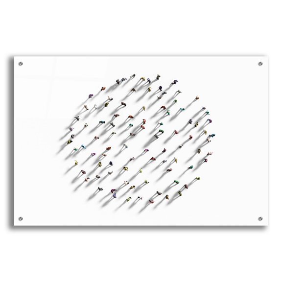 Epic Art 'Walking In Circles' by Epic Portfolio, Acrylic Glass Wall Art, 36"x24"