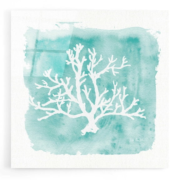 Epic Art 'Water Coral Cove V' by Lisa Audit, Acrylic Glass Wall Art, 12"x12"