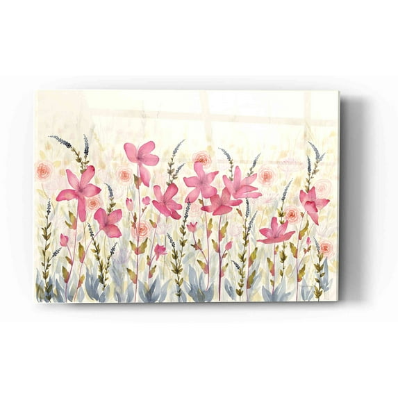 Epic Art 'Watercolor Garden' by Elyse DeNeige, Acrylic Glass Wall Art, 16"x24"