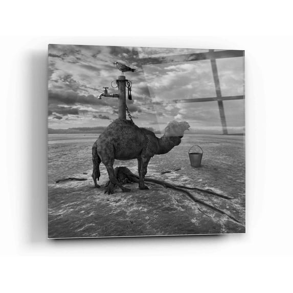 Epic Art 'Watering Place' by Dariusz Klimczak, Acrylic Glass Wall Art, 12"x12"