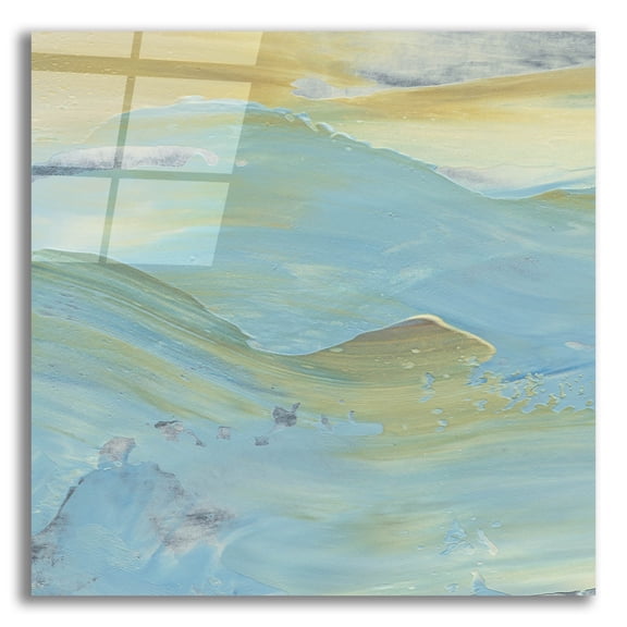 Epic Art 'Waters Edge 4'  by Alicia Ludwig Acrylic Glass Wall Art, 12" x 12"