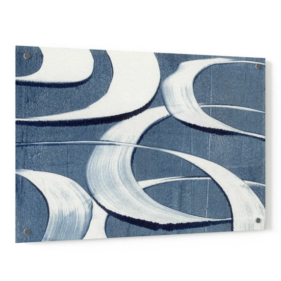 Epic Art 'Wave Frequency I' by Nikki Galapon, Acrylic Glass Wall Art, 36"x24"