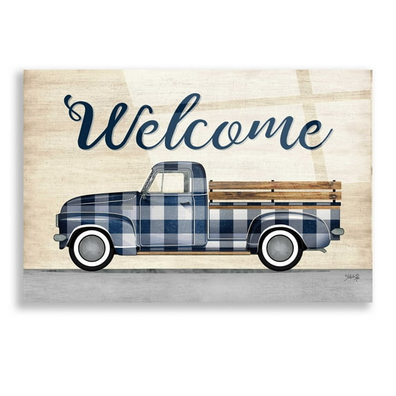 Epic Art 'Welcome Truck' by Marla Rae, Acrylic Glass Wall Art, 16"x12"