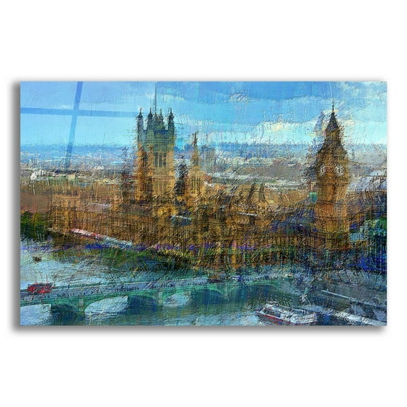 Epic Art 'Westminster A' by David Manlove, Acrylic Glass Wall Art, 16"x12"