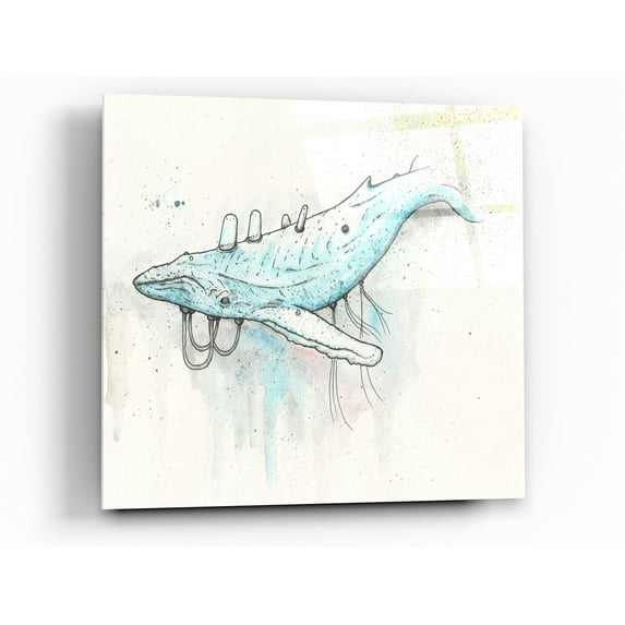 Epic Art 'Whale' by Craig Snodgrass, Acrylic Glass Wall Art, 36"x36"