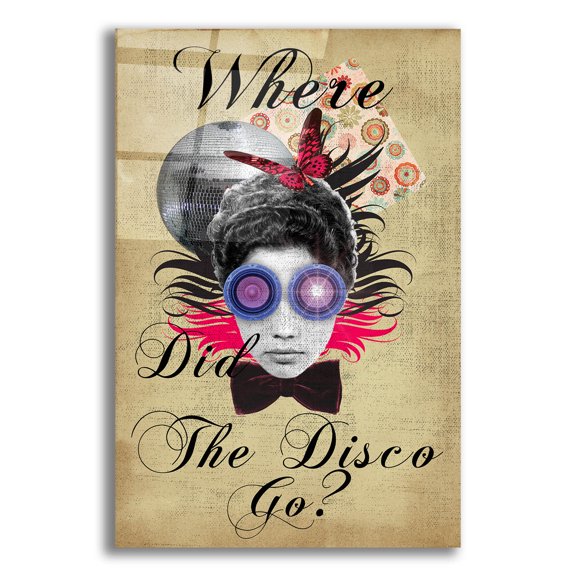 Epic Art 'Where Did The Disco Go' by Elo Marc, Acrylic Glass Wall Art, 12"x16"
