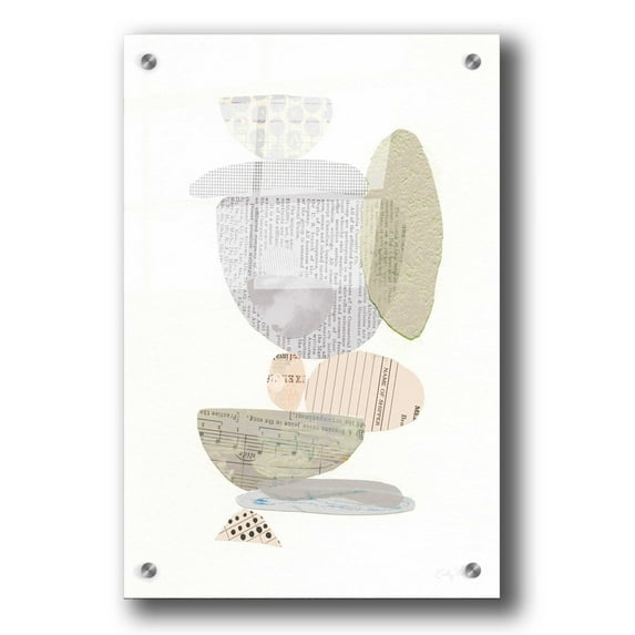 Epic Art 'Whimsy VI Neutral' by Courtney Prahl, Acrylic Glass Wall Art, 24"x36"