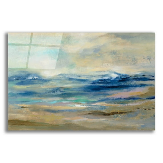 Epic Art 'Whispering Wave' by Silvia Vassileva, Acrylic Glass Wall Art, 24"x16"