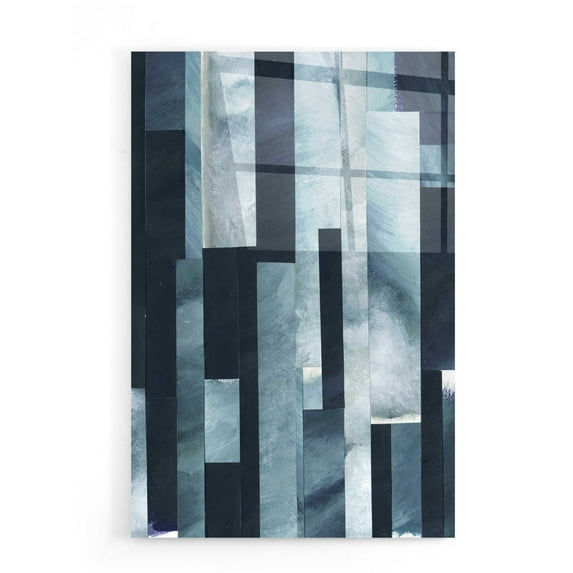 Epic Art 'White Caps I' by Grace Popp, Acrylic Wall Glass, 16"x24"