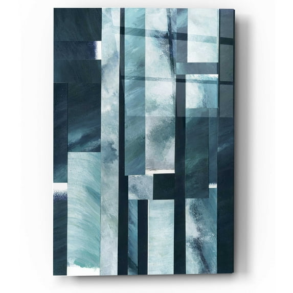 Epic Art 'White Caps II' by Grace Popp, Acrylic Wall Glass, 12"x16"