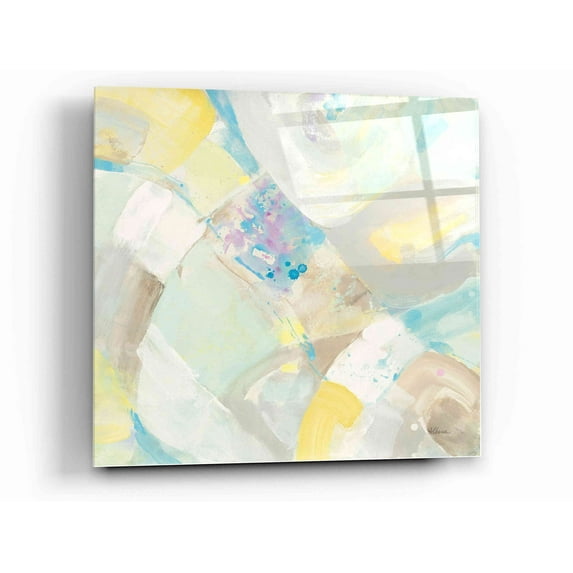 Epic Art 'White Rock I' by Albena Hristova, Acrylic Glass Wall Art, 12"x12"