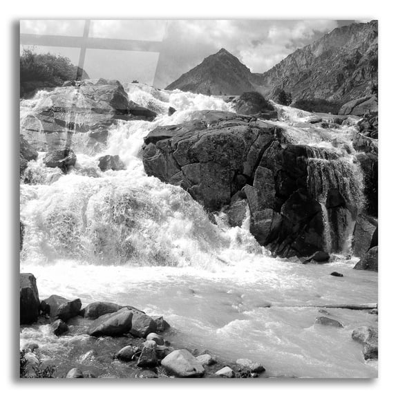 Epic Art 'White Water' by Photoinc Studio, Acrylic Glass Wall Art, 12"x12"