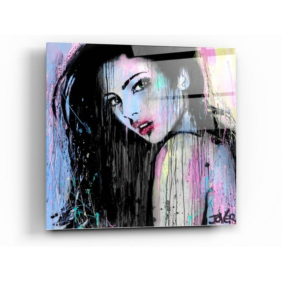 Epic Art 'Wild Orchid' by Loui Jover, Acrylic Glass Wall Art, 36"x36"