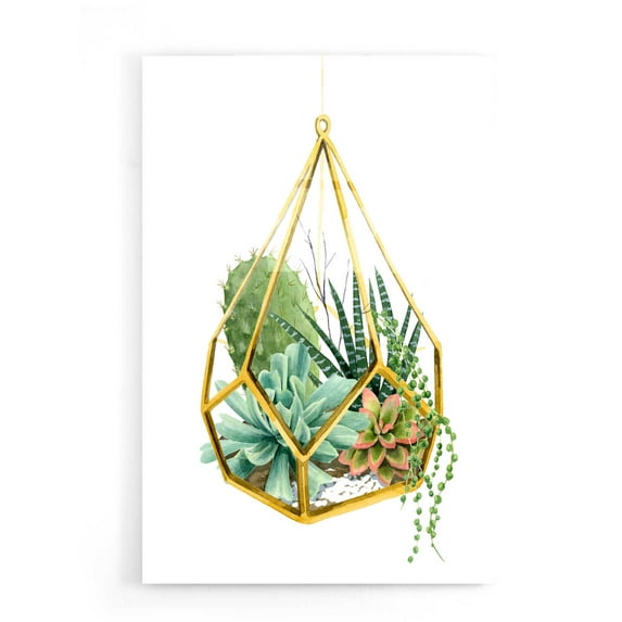 Epic Art 'Wild Terrarium II' by Grace Popp, Acrylic Glass Wall Art, 16"x24"